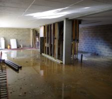 La descente de l'escalier.