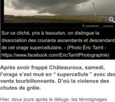 Giboulée de grêle ...