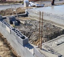 Dalle coulée juste 20 minutes après notre arrivée