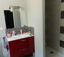 Salle de douche privée attenant à chambre parentale