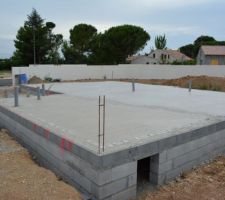 Dalle du dos de la maison