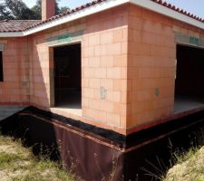 Etanchéité et terrassement en cours