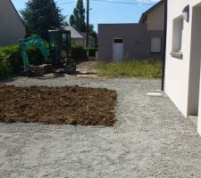 Terrassement fait avec beaucoup de sérieux.