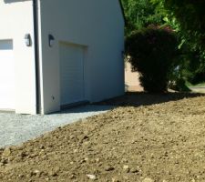 Terrassement fait avec beaucoup de sérieux.