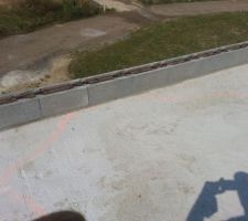 Ferraillage de l'acrot&egrave;re...