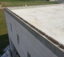 Ferraillage de l'acrot&egrave;re...