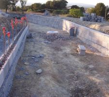 Chemin pi&eacute;ton qui prend forme