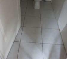 Joints des WC de l'&eacute;tage enfin faits!