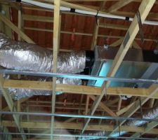 L'installation pour le chauffage réversible dans le coin nuit