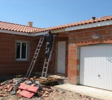 Les planches de rive, premi&egrave;re couche