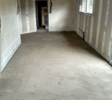 Chape plancher chauffant