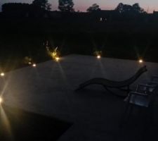 Terrasse vue de nuit