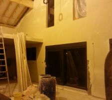 Plâtre tradi en cours