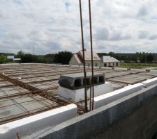 Plancher en attente dalle béton (Vue du dessus)