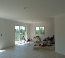 54m² de plafond séjour/salon/cuisine - c'est fait :-)