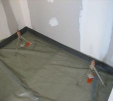 Pr&eacute;paration chape R 1 placard chambre