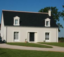 Vue de la maison terminée