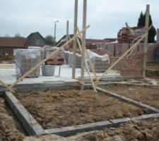 Fondation pour terrasse