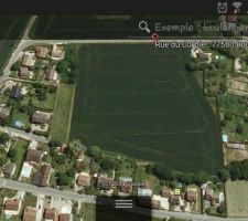 Voici un apercu de la situation du futur lotissement