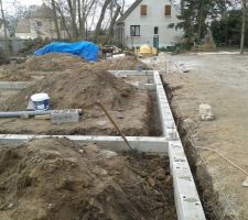 Début des fondation petit vide sanitaire