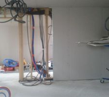 Placo murs périphériques rez de chaussée