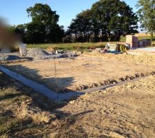 Début des travaux, les fondations!