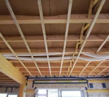 Laine de bois plafond et contrelatage