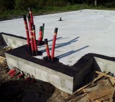 Enduit anti termite avant de poser la semelle d'assise