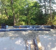 Attention au calibrage du sable et de la grave !
grave roulée 14/22  // sable lavé 0/4