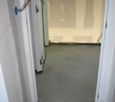 Chape dans couloir Etage