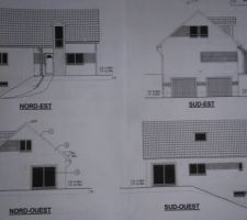 Plans des façades   esquisse du crépis