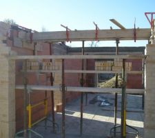 Coffrage poutre garage