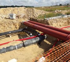 Raccordement d'eau et &eacute;gouts