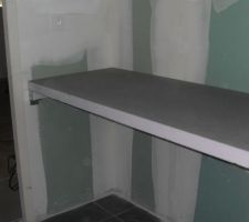 Meuble de salle de bain en cours de creation
