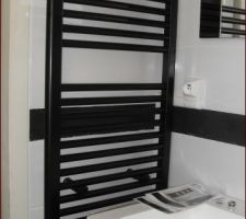 Sehe serviette posé dans la salle d'eau du rdc