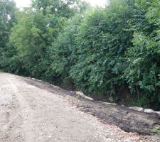 Renforcement des abords du ruisseau