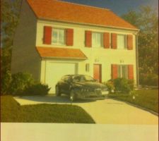 Et voici la b&ecirc;te! nous ne prenons pas le garage &agrave; la place ce sera une baie vitr&eacute;e que nosu ferons nosu m&ecirc;me par la suite, nous ferons sur la gauche un abris couvert.