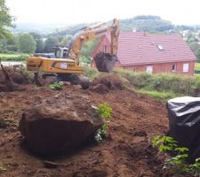 Dessoucha en cours du terrain à l'arrière