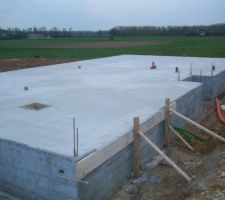 La chape est coul&eacute;e