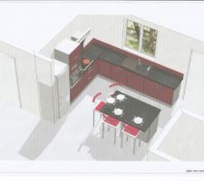 Vue d'ensemble de la cuisine