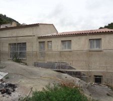 1&egrave;re couche enduit en cours