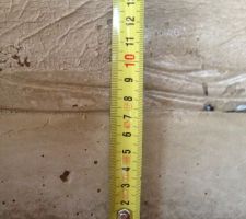 Mesure différentes couches chapes