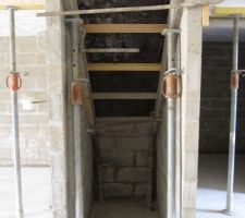 Coffrage escalier vue de derriere