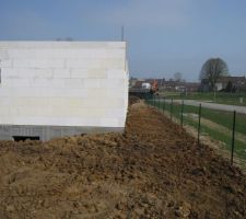 Remblais autour de la maison