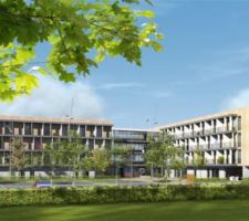 EHPAD 
vue du lotissement Orée du parc