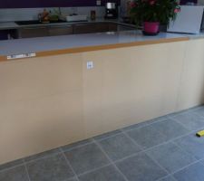 Finition panneau cuisine