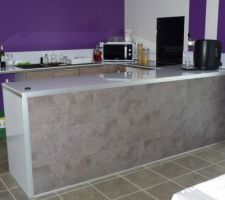 Finition panneau cuisine