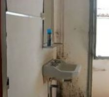 Vasque ancienne salle de bain