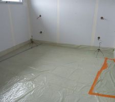 Photo de la réalisation de la chape de ravoirage n°3