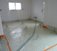 Photo de la réalisation de la chape de ravoirage n°8